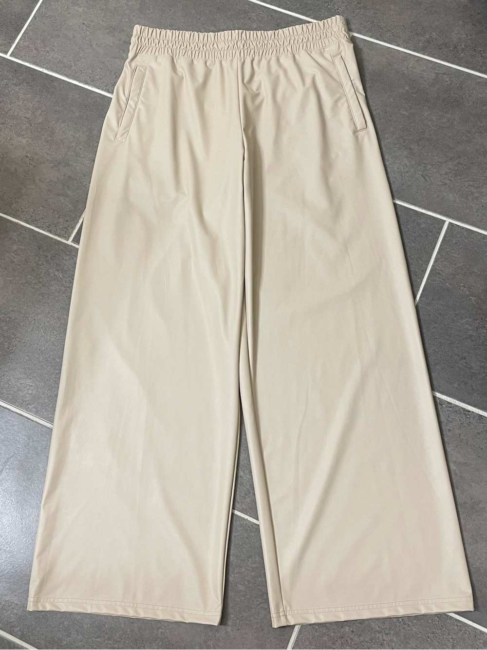 OFFLINE By Aerie Real Luxe Faux Leather Wide Leg Pant